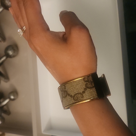 Vintage Gucci Monogram Canvas Bracelet 1990s - Picture 3 of 3
